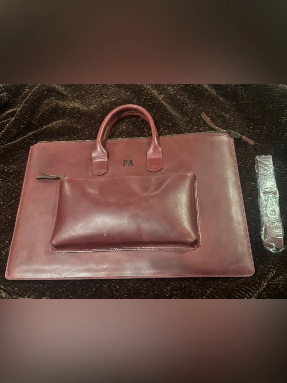 Leather Laptop Briefcase, MacBook